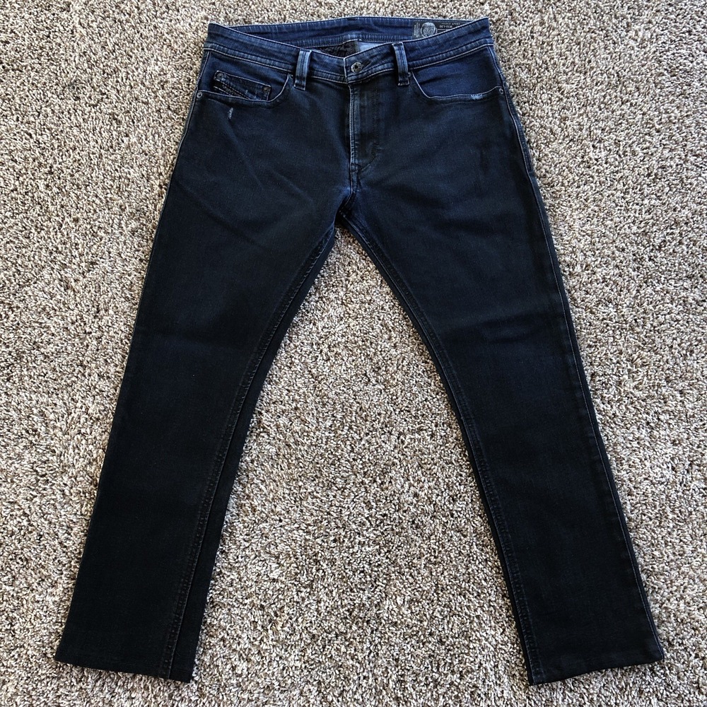 Diesel Thavar‎ Selvedge Slim Skinny Jeans 32x30 Royal Indigo Dark Wash C84JV EUC